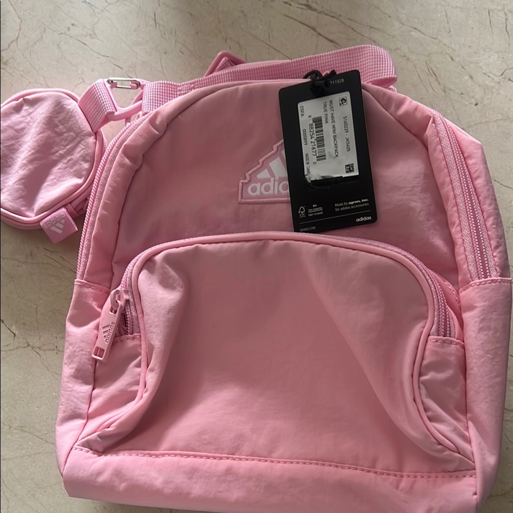 Adidas Light Pink mini Backpack Set